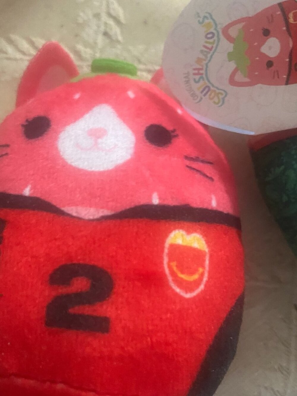 Fifa Mcdonalds Squishmallows Strawberry Kitty Olma 18 OOB